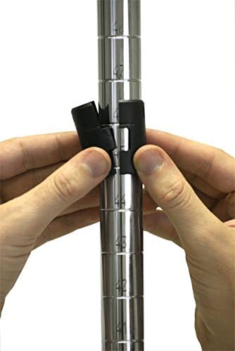 Omega 21" Deep x 36" Wide x 63" High 3 Tier Chrome Starter Shelving Unit