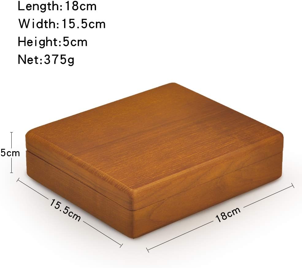 Oirlv Solid Wood Ring Jewelry Box Organizer Earrings Jewelry Drawer Organizer Tray with Lid (Creamy-white)