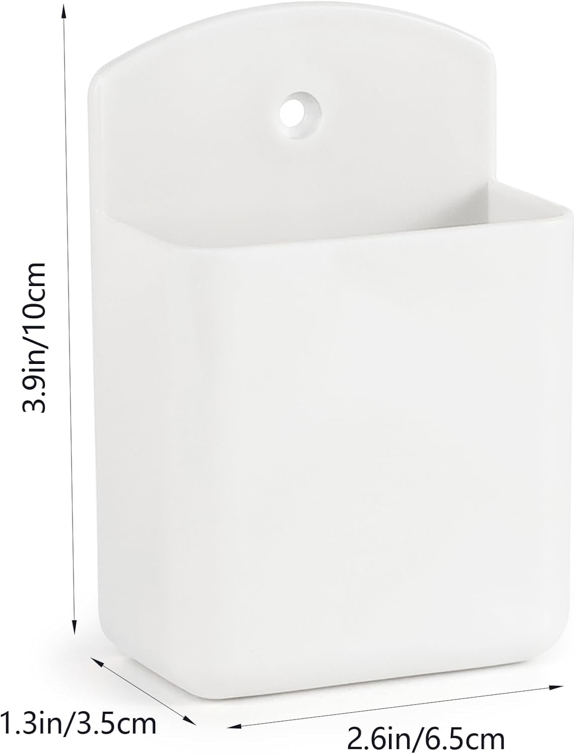 2 Pcs Remote Control Holder Wall Mount, TV Controller Holder, Self Adhesive Remote Holder, Wall Pen Holder Storage Accessories for Home Office School (White)