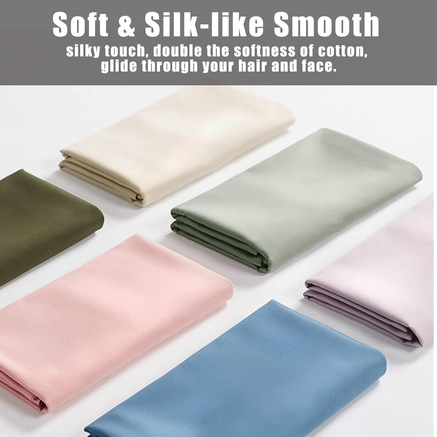 Pillow Cases Standard Size 2 Pack, Bamboo Rayon Cooling Pillowcases with Envelope Closure, Cool Breathable Pillow Case for Hot Sleepers & Night Sweats, 20x26 inches, Khaki