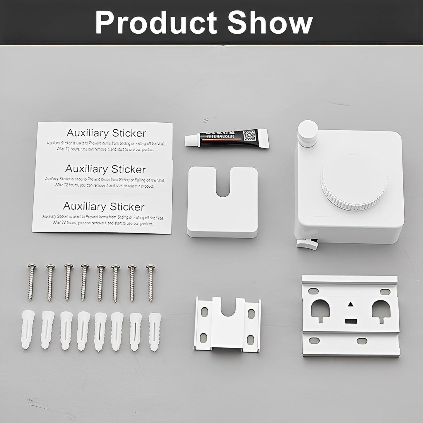 13.8ft(4.2M) Retractable Clothesline, Non-sag Clothesline, Indoor & Outdoor Heavy Duty Retractable Clothesline, Wall Mounted Stainless Steel Washing Line (Gray)