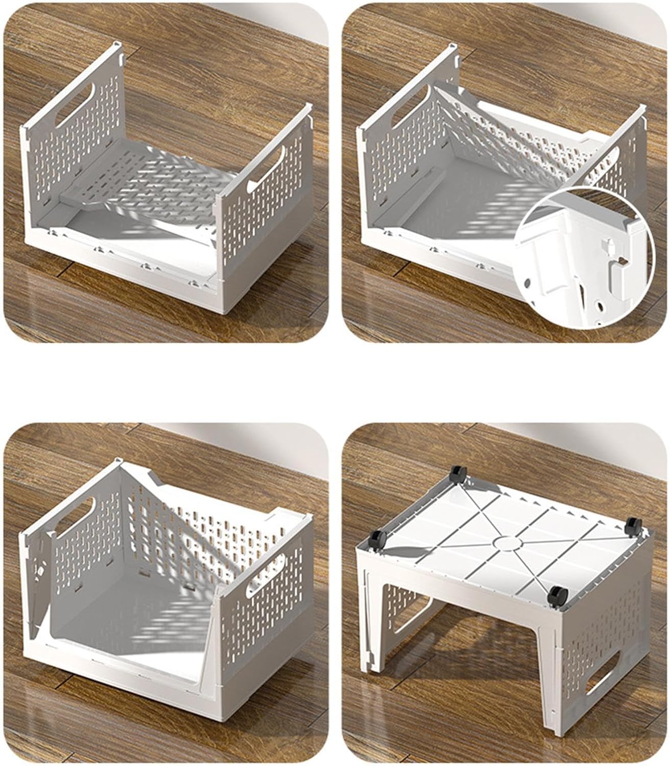 Rolling Book Cart - 40L Foldable Storage Container Mobile Basket, Portable Utility Bin, Lightweight Organizer | Durable Wheeled Book Holder for Home Office Dorm Study Rooms