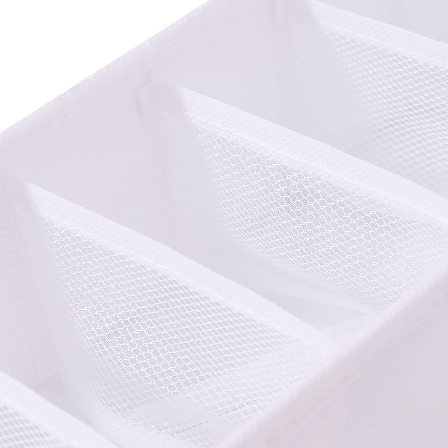 Qozary 3 Pack Sock Underwear Drawer Organizer Dividers, Collapsible Cabinet Closet Storage Boxes for Clothes, Socks, Lingerie, Underwear, Tie, Belt, Baby, Bedroom