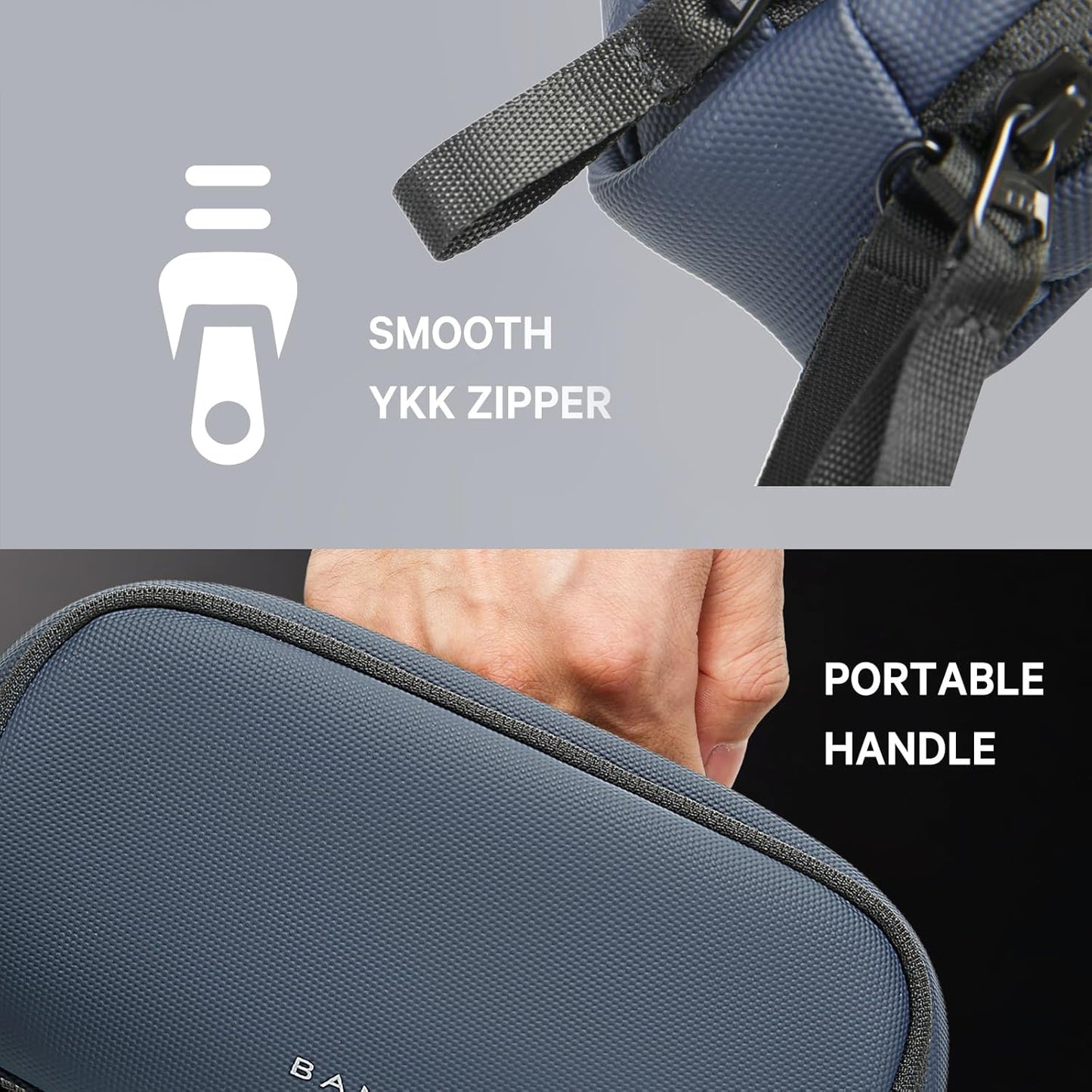 BANGE Cable Organizer Pouch, Travel Water Resistant Tech Accessories Bag Carry Storage,Electronic Organizer Accessory Case for Charger, Cables, Power Bank