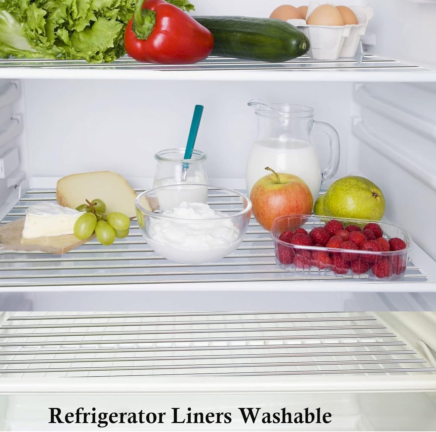 Shelf Liners for Kitchen Cabinets 10 Inch Wide X 20 Ft Non Adhesive Cabinet Drawer Liners Non Slip Clear Waterproof Shelves Liners for Refrigerator Closet Cupboard Pantry Mat Kitchen Bathroom