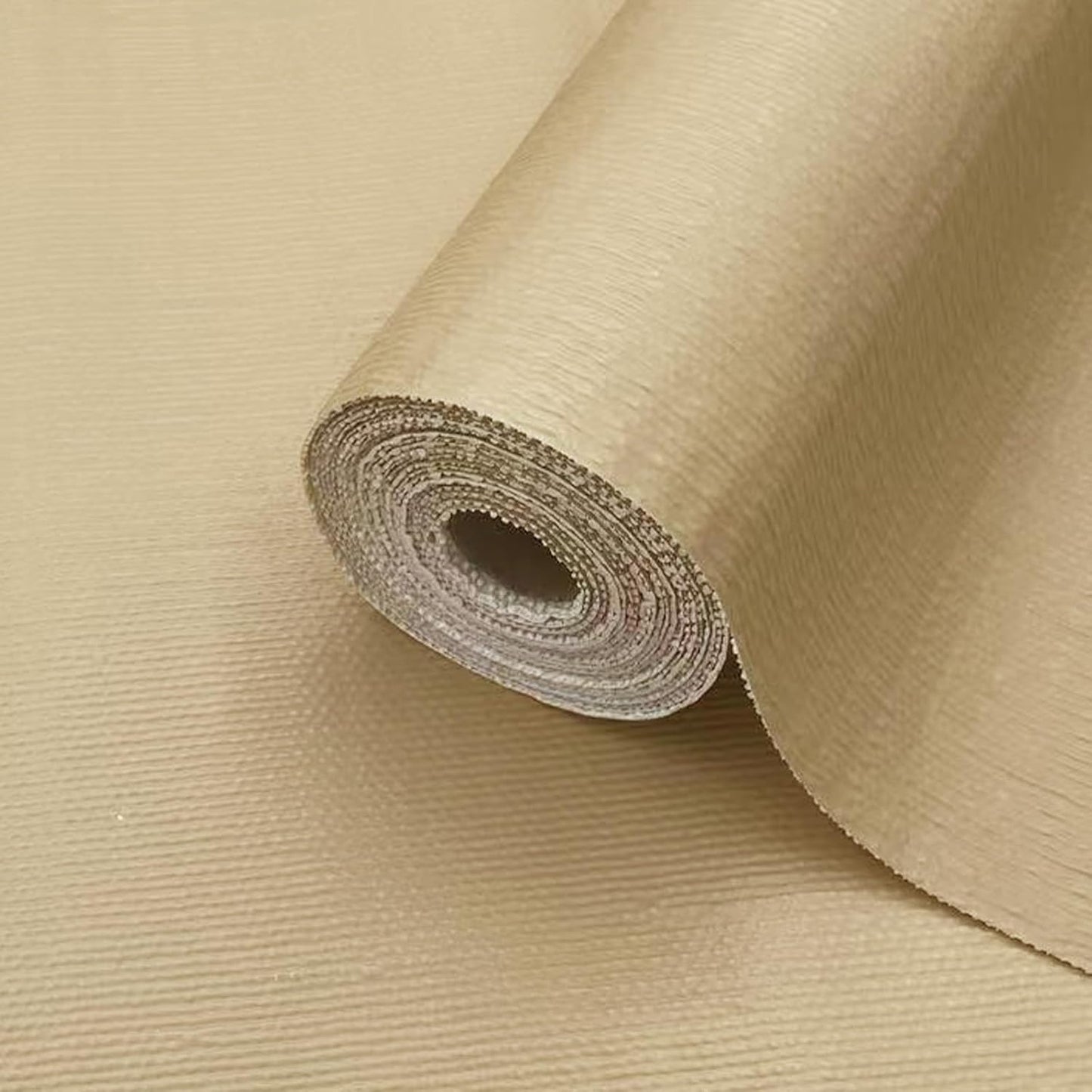 Drawer Liner and Shelf Liner for Kitchen Cabinet Liner Non-Adhesive Non-Slip Shelf Paper, Thick Strong Grip Waterproof Easy to Clean for Shelves, Cupboard, Desks, Khaki, 17.5 in x 20 FT