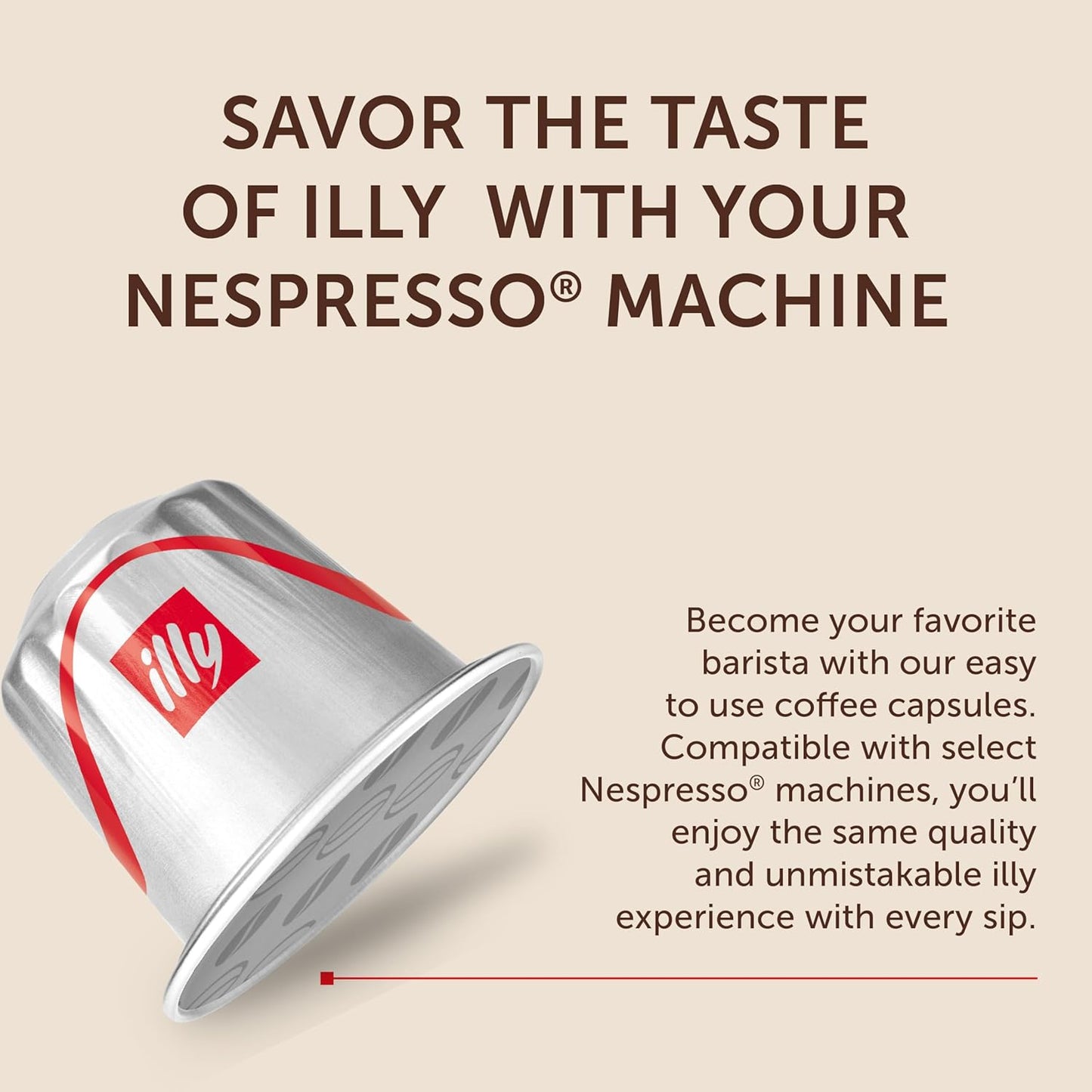 illy Aluminum Espresso Capsules - Compatible with Nespresso Machines - Classico Lungo Roast Coffee - Mild & Balanced - Notes Of Caramel, Orange Blossom & Jasmine - 10 Count (Pack of 10)