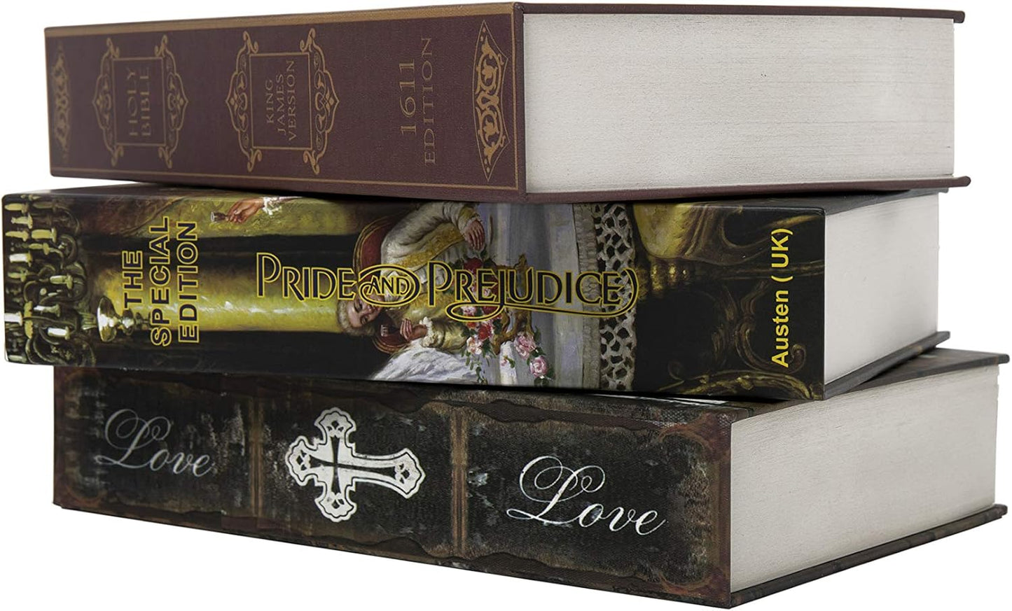 Real Paper Transfer Book Safe, Hollow with Secret Hidden Compartment, Key Lock, 8.7"×6"×2" (Les Miserables-Key)