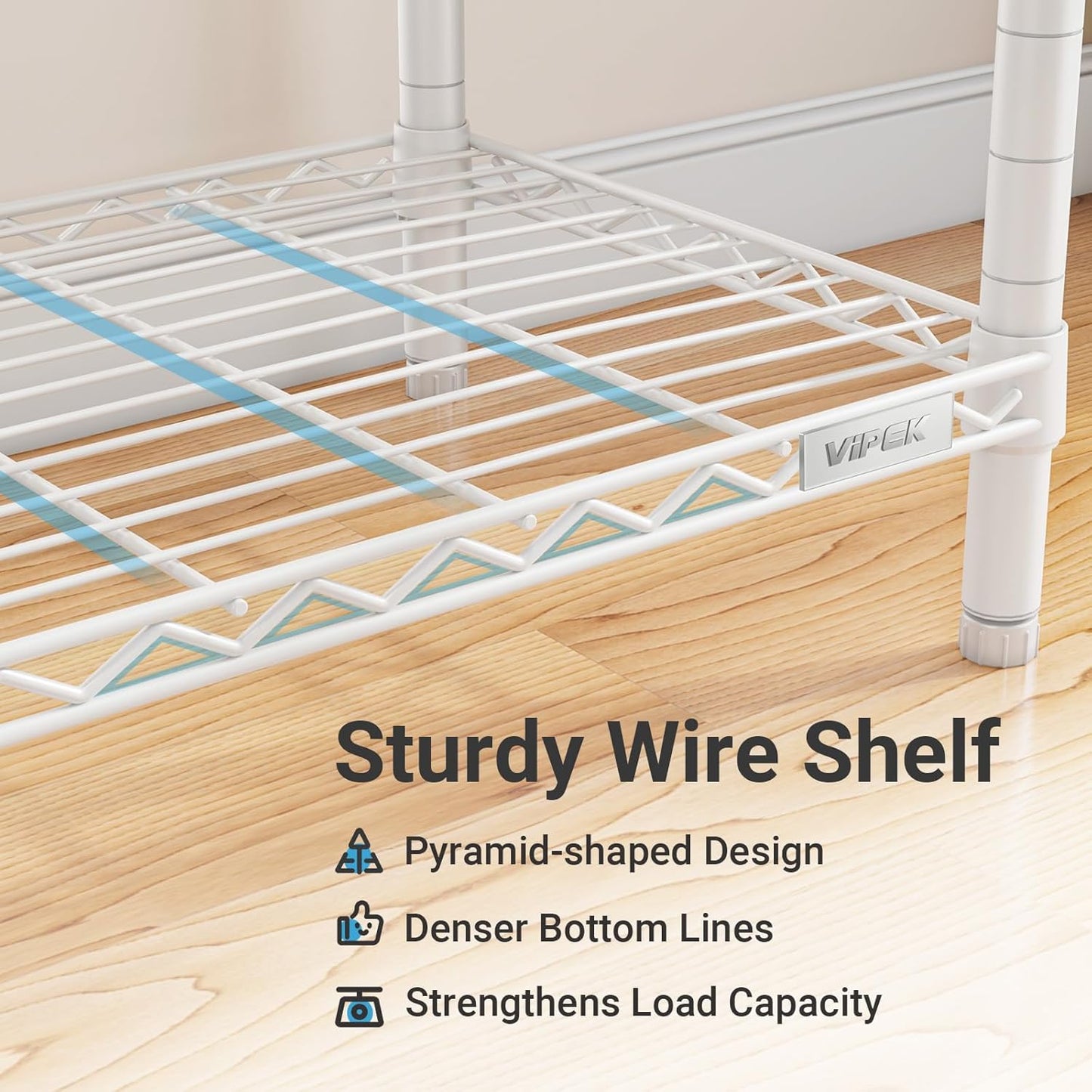VIPEK X3 Expandable Heavy Duty Clothes Rack Adjustable from 5'2" to 8' with Flexible Shelves and Hanger Rods, Large Freestanding Clothing Racks for Hanging Clothes, Max Load 1210LBS, White