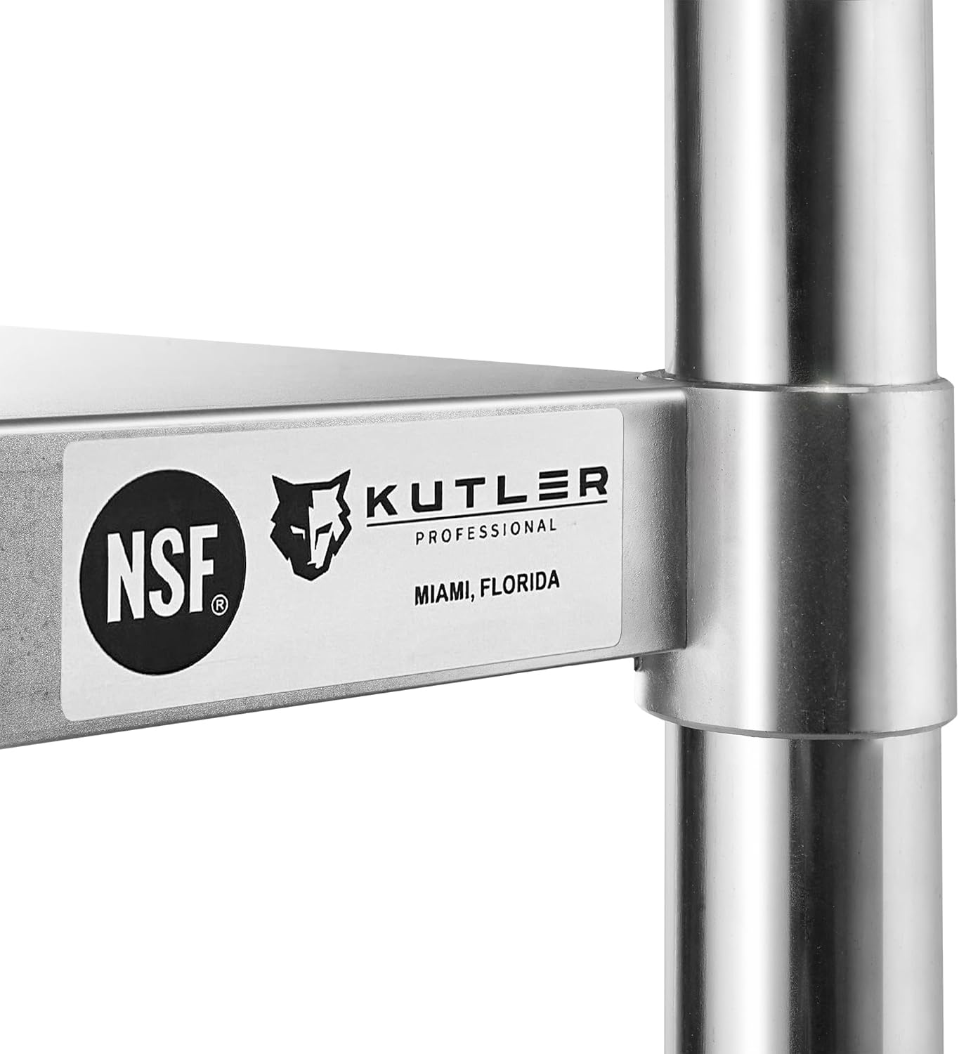 KUTLER Stainless Steel Table 24 x 18 Inches, NSF Heavy Duty Commercial Kitchen Prep and Work Table with Undershelf for Restaurant, Hotel, Home