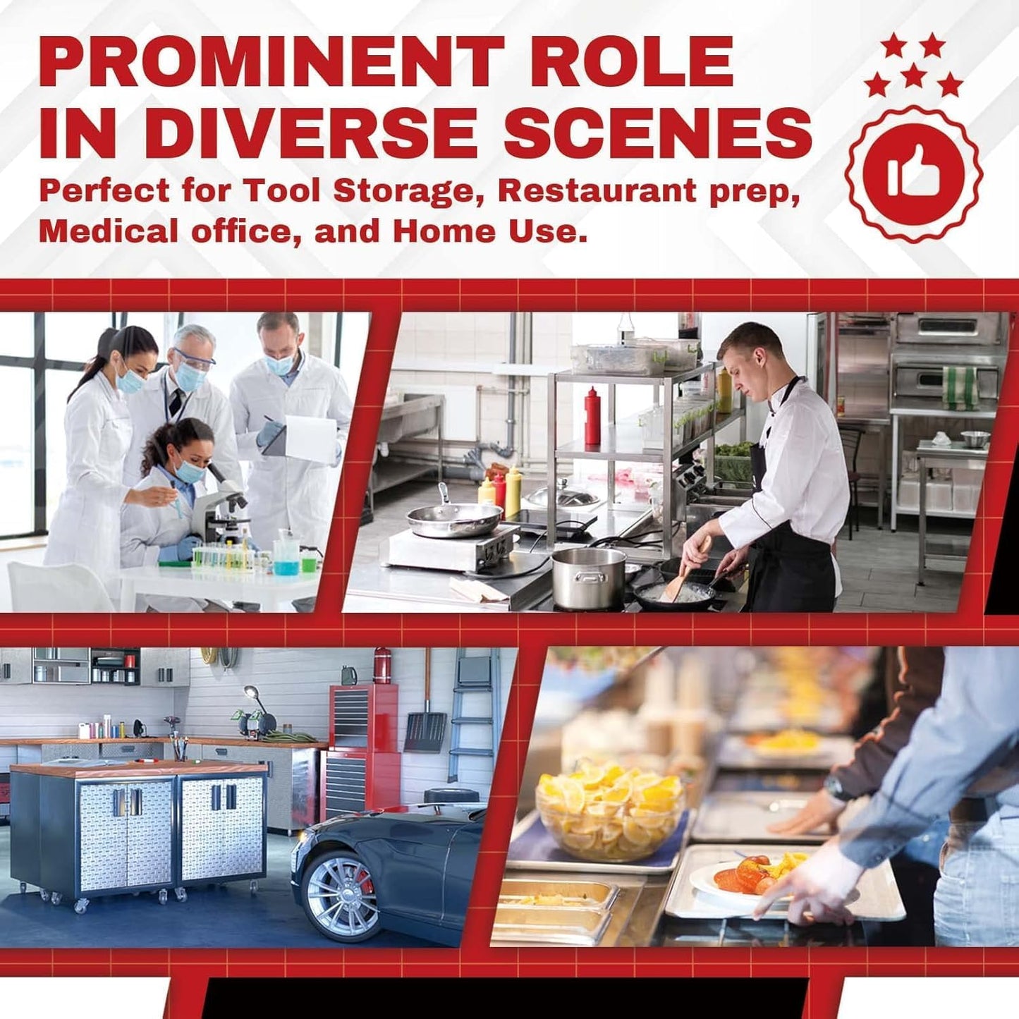 DuraSteel 24x60 Stainless Steel Work Table - NSF Commercial Prep Metal Table - Outdoor Pizza Oven Stand w/Under Shelf - Kitchen Island Laundry Utility Garage Microwave Stand Large Rolling Storage Cart