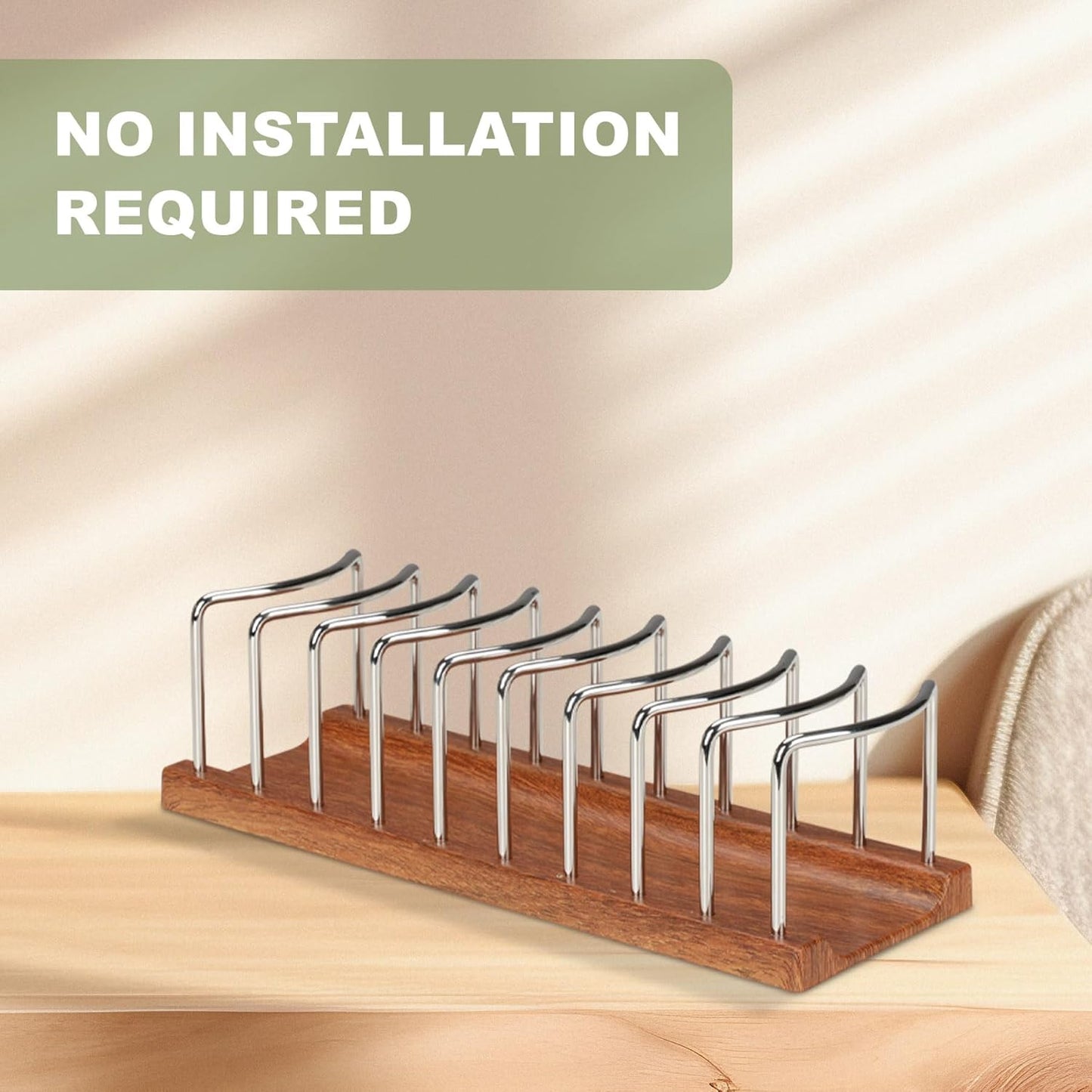 Hat Organizer for Baseball Caps - 14 Caps Organizer , Anti-Tip Stainless Steel Hat Rack & Display Stand, No Installation Required Hat Storage for Closet, Bedroom, Vanity (Stainless Steel,2 pack)