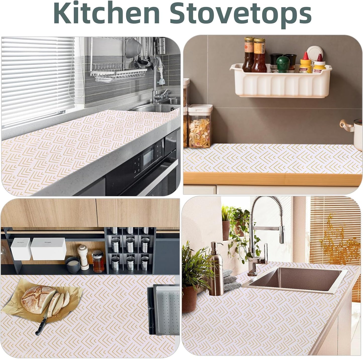 Shelf Liner for Kitchen Cabinets Non Adhesive Drawer Liner Gold Arrow Non-Slip Thickened Shelf Liner Paper Strong Easy to Clean for Tool Box Refrigerator with Knife and Tape Measure 23 inche x 30 feet