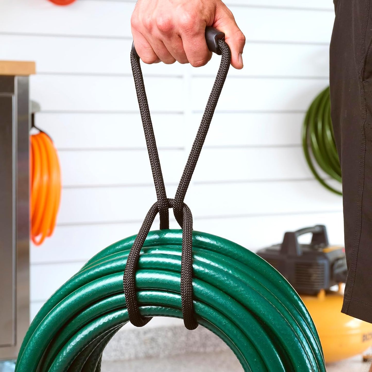 Loop-It Storage Straps by Wrap-It Storage - 24-inch (3-Pack) Black - Extension Cord Organizer, Vacuum Hose Holder, Shop Storage, Air or Water Hose Organizer for your Home, Garage, Boat, RV and More