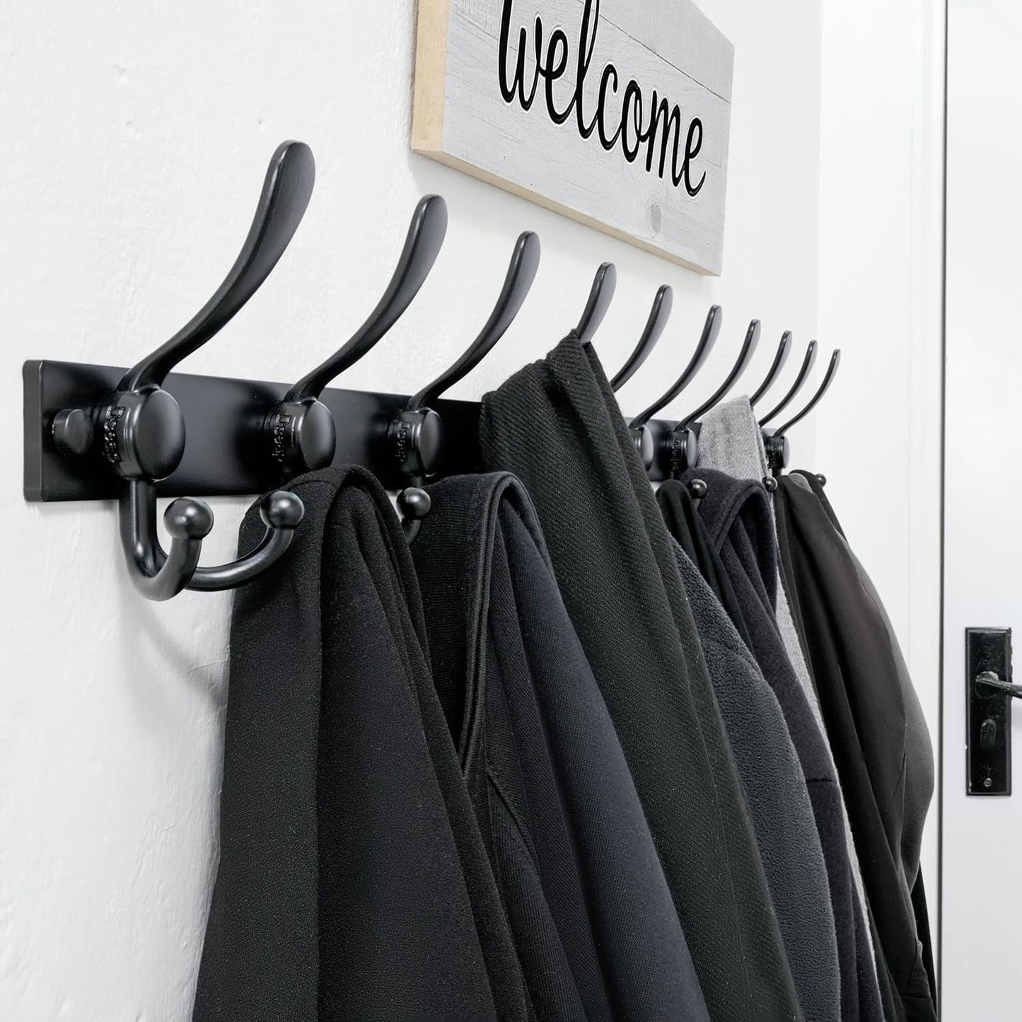 Dseap Coat Rack Wall Mount 2.0 Pro: Heavy Duty 300% Thicker, 16" Stud Mount, Stainless Steel Wall Coat Hooks Hanger for Clothes Jackets Hats Entryway Closet, MaxStrong, Antique Copper, Pack of 2