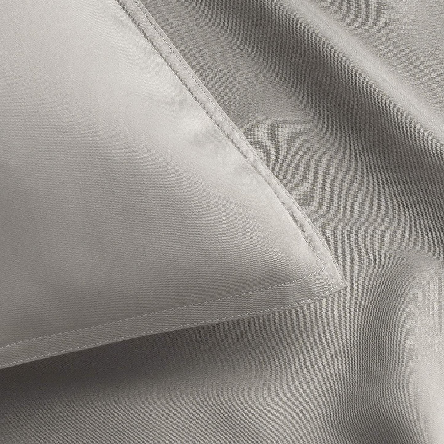 Queen Pillowcases by Pure Bamboo, Genuine 100% Organic Viscose Derived from Bamboo, Luxuriously Soft & Cooling, Double Stitching, Envelope Closure (2 Queen Pillowcases, Stripes)