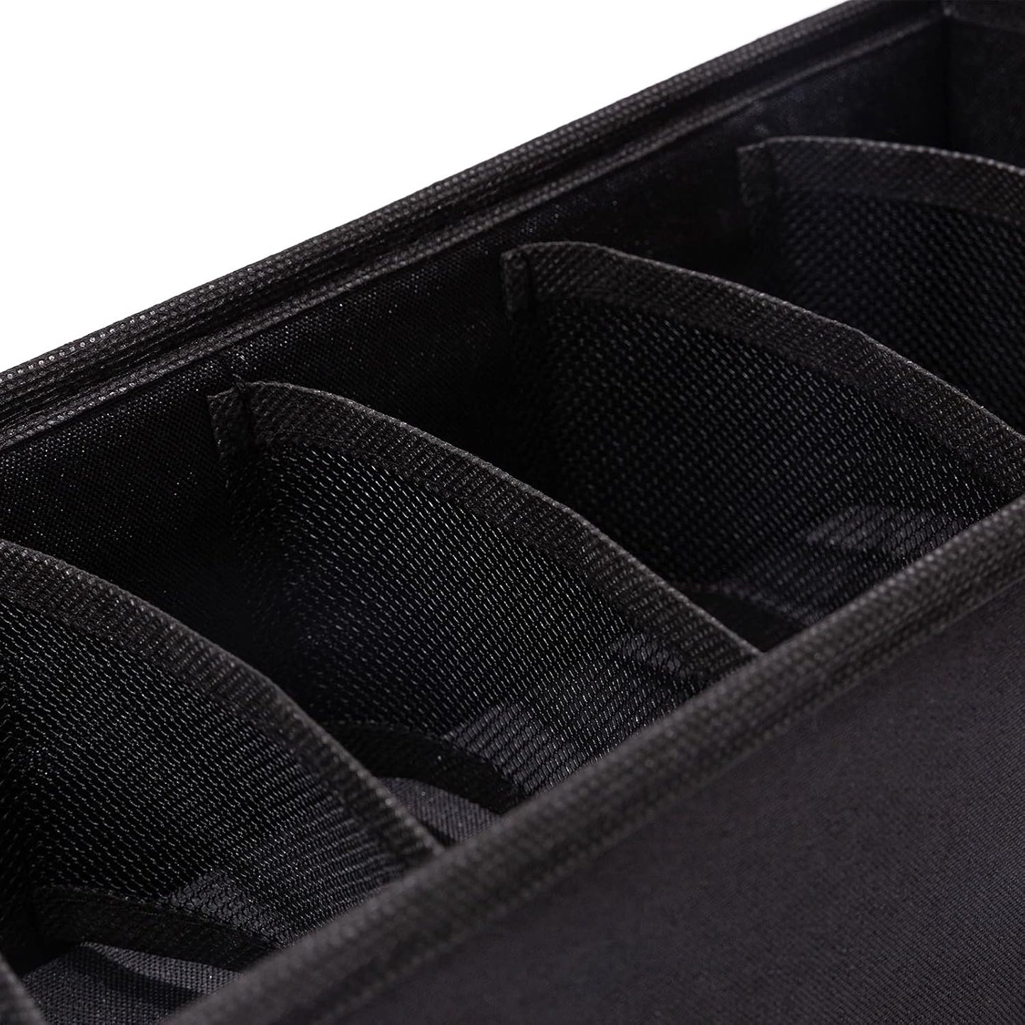 Qozary 3 Pack Sock Underwear Drawer Organizer Dividers, Collapsible Cabinet Closet Storage Boxes for Clothes, Socks, Lingerie, Underwear, Tie, Belt, Baby, Bedroom