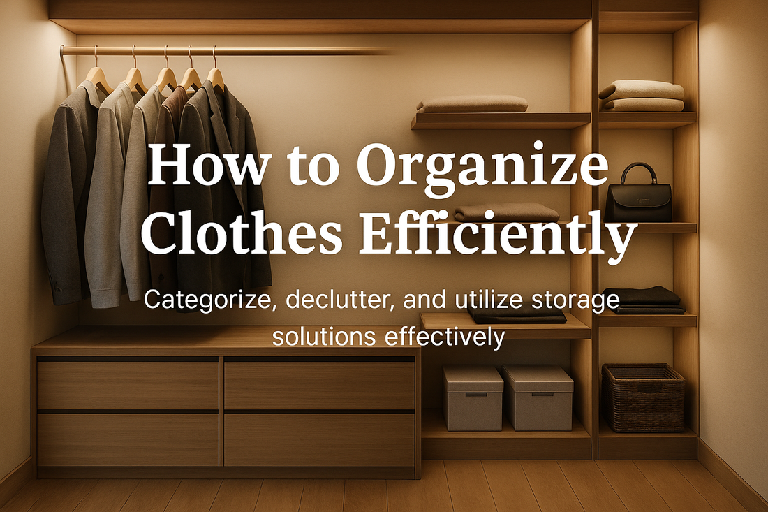 How to Organize Clothes Efficiently for a Cleaner, Easier Routine