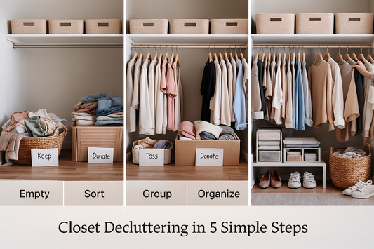 Closet Decluttering in 5 Simple Steps