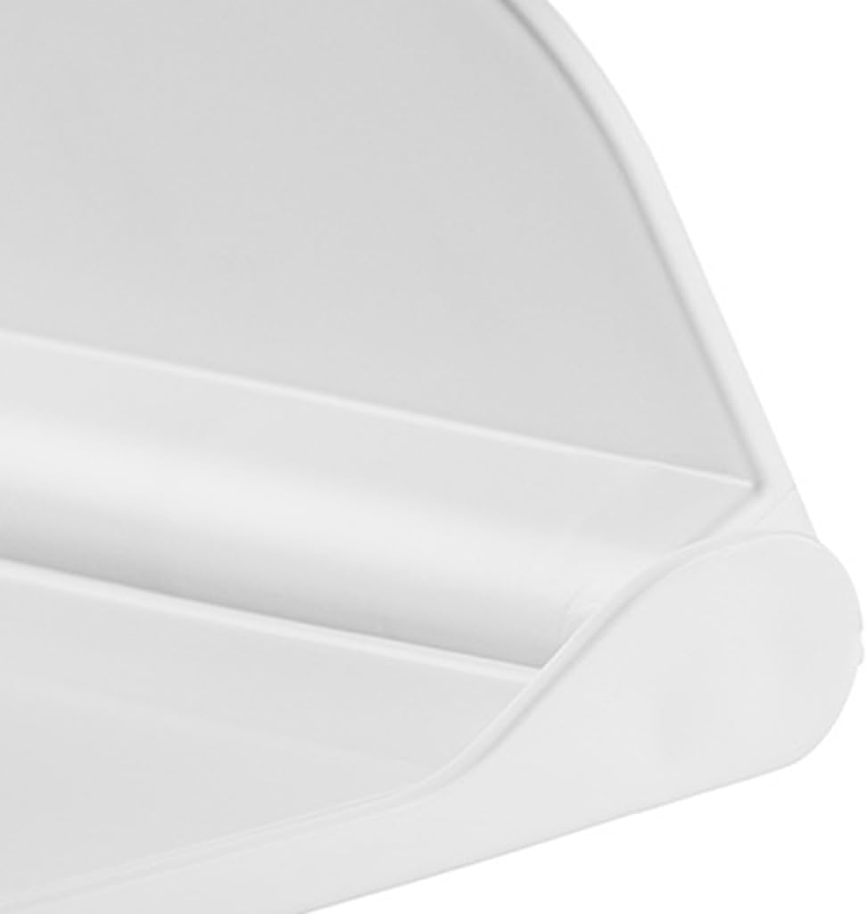 Wall Mounted Small Floating Shelf, Foldable Adhesive Plastics Floating Shelf, Stick On Wall for Bathroom Kitchen, Wall Mounted RV-Shelves, Bedside Extra Storage (L)