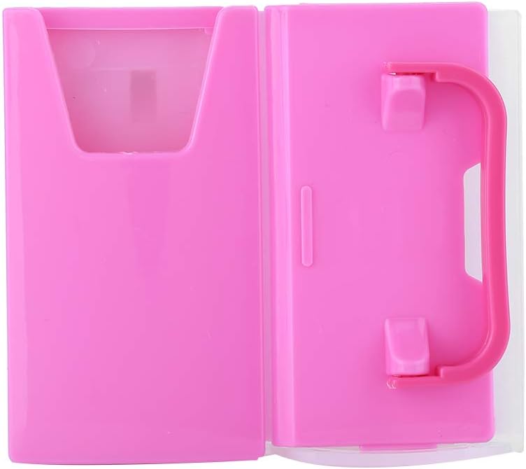 Yctze Adjustable and Spillproof Drink Holder with Handle for Milk Cartons, Boxes - for Toddlers, Kids, Children - Plastic Kitchen Tool (Red)