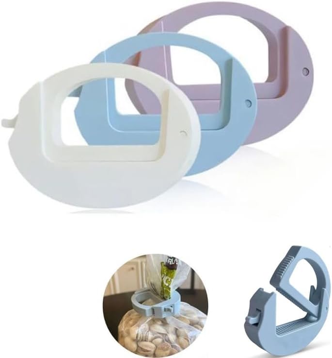 Leakproof Bag Clips 3 Pack by HAMModel | Airtight Sealing Clips for Food Storage | Assorted Sizes for Snack, Chip & Cereal Bags | Reusable Kitchen Organizer & Pantry Essentials