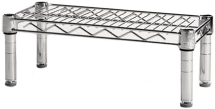 Shelving Inc. 8" d x 18" w Chrome Wire Shelving with 1 Tier Shelf, Weight Capacity 800lbs Per Shelf