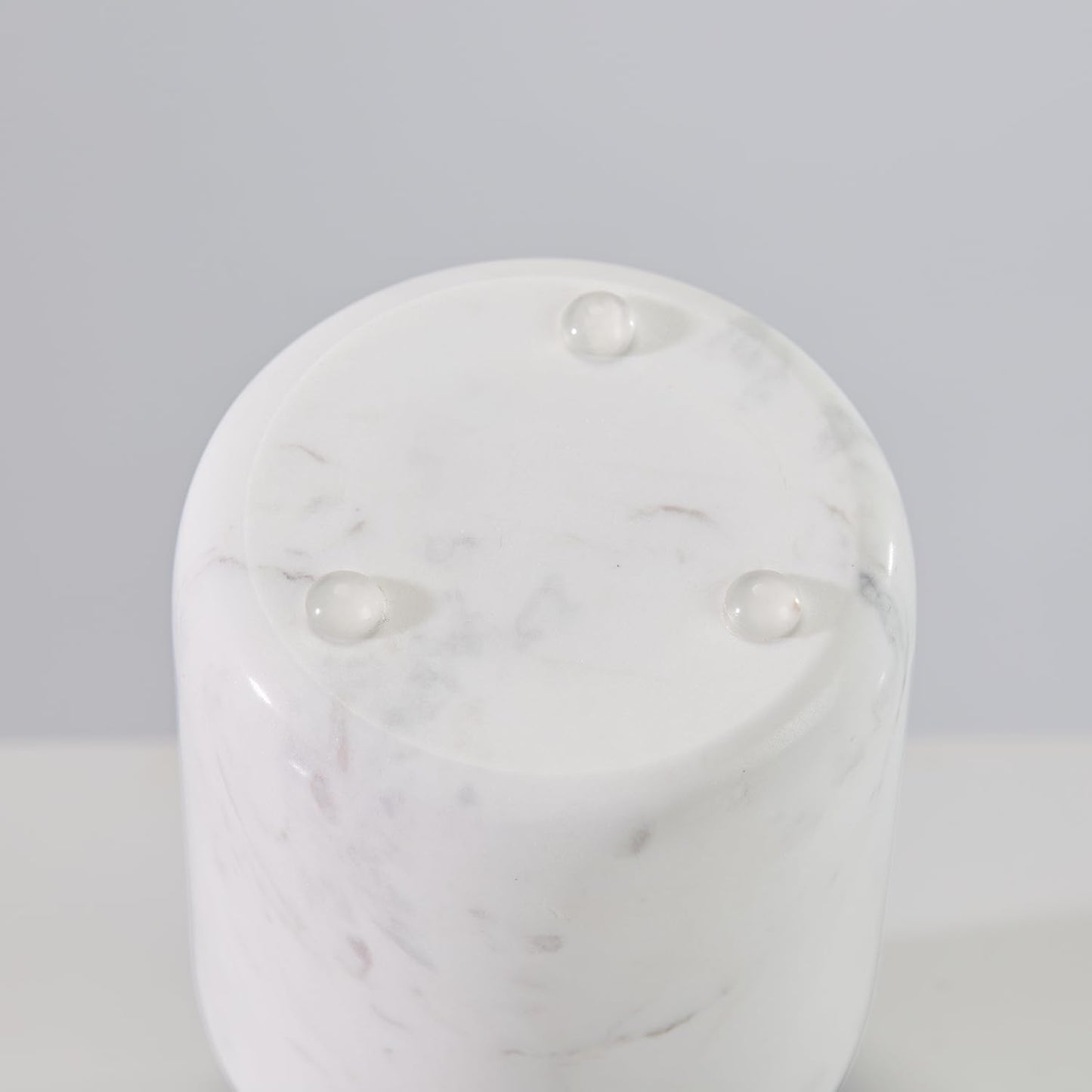 Natural White Marble Toothbrush Holder for Bathroom, Mordern Organic White Marble Toothbrush Cup, Luxury Texture Razor Holder, Razor Organizer for Dressing Table, Countertop, Hotel
