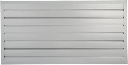 HANDIWALL (GRAY) PVC Slatwall Garage Wall Organizer, 4x2ft Heavy Duty Framed Slatwall Panel Storage Kit, Wall Mount Organizing Storage System For Slatwall Accessories