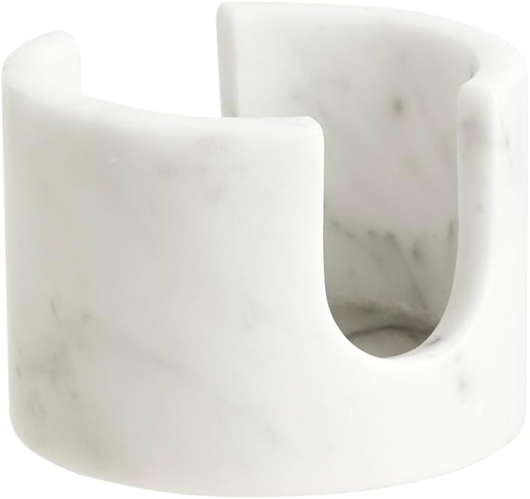 Natural Carrara White Marble Sponge Holder for Kitchen Sink Counter，Kitchen Stone Drying Rack for Countertop