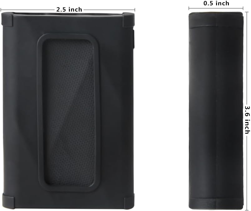 Hermitshell Silicone Carrying Case Replacement for Samsung T9 Portable SSD 2TB / 4TB / 1TB (Black, Silicone Case)