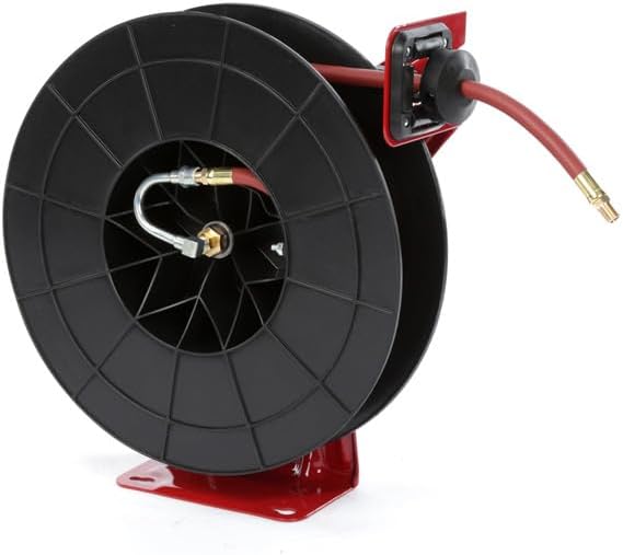 Reelcraft RT650-OLP 3/8-Inch by 50-Feet Spring Driven Hose Reel for Air/Water