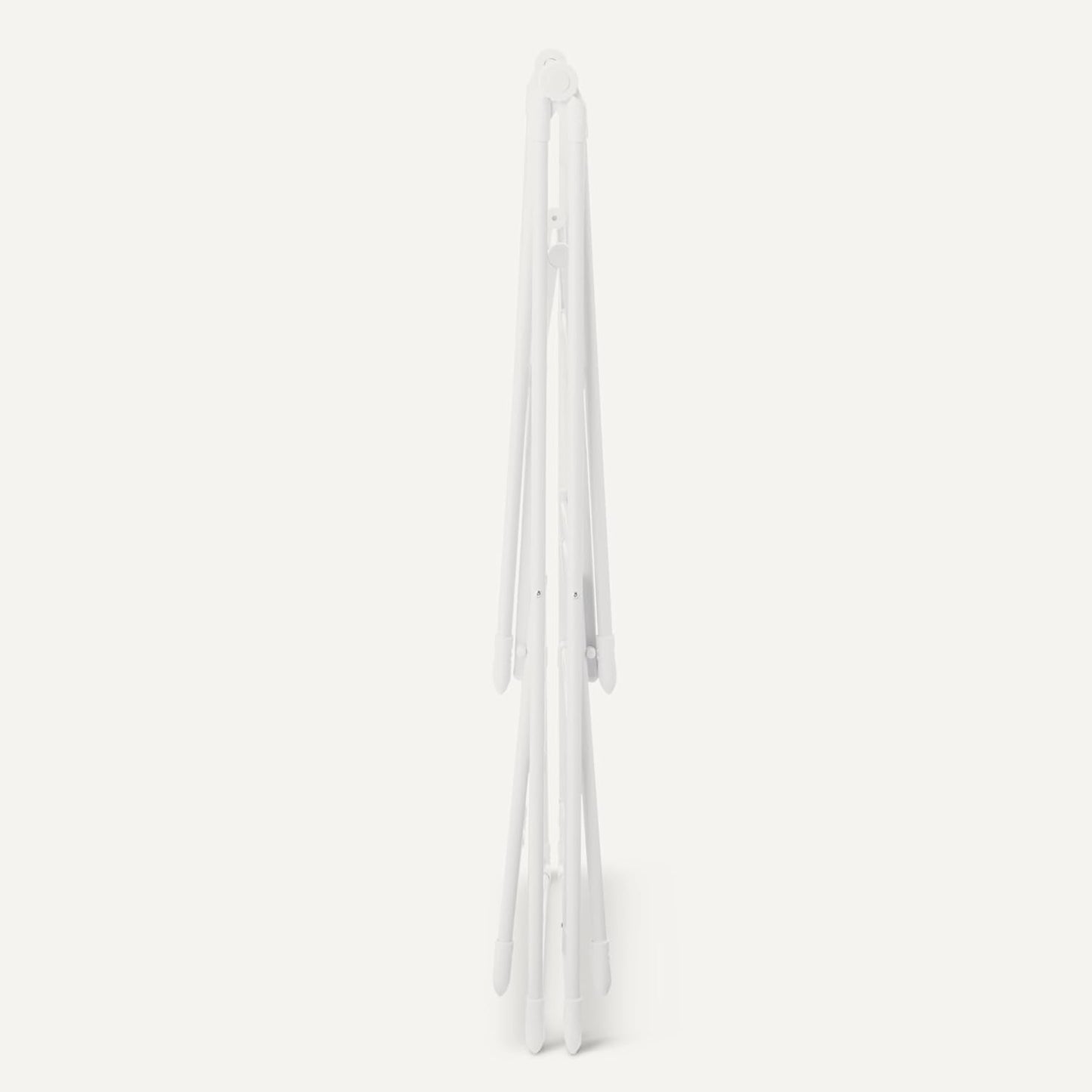 Amazon Basics Foldable 4-Wing Metal Clothes Drying Rack, 61x23.6x49.6 inches, White