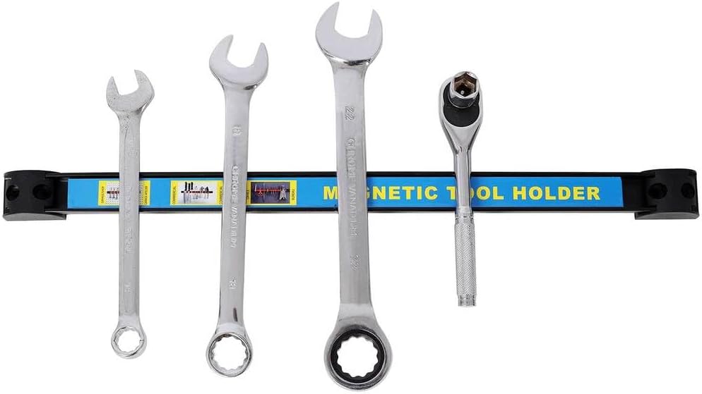 Magnetic Tool Holder 5 Pack, 18" Heavy Duty Magnetic Tool Bar Strip with Mounting Screws, Wall Mounted Metal Tool Organizer Rack for Garage, Workshop, Home, Tool Storage and Organization, Blue