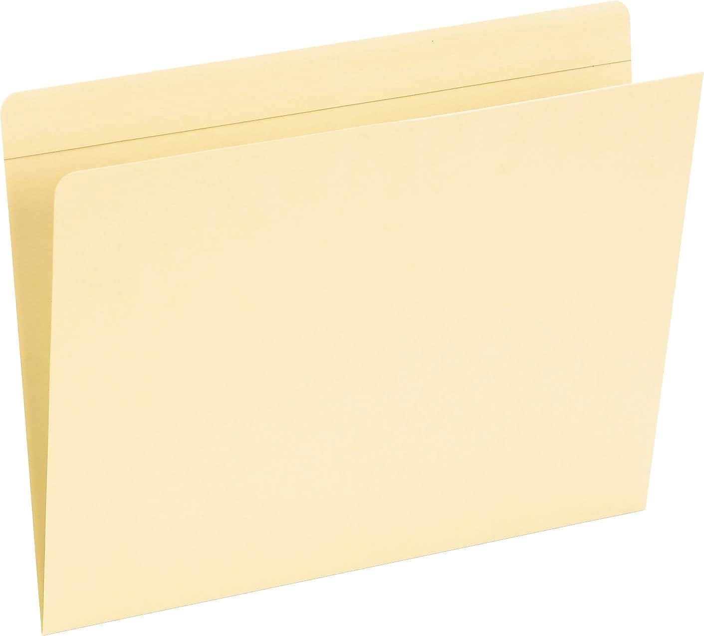 Pendaflex Pocket Folders, Straight Cut, Top Tab, Letter, Manila, 50 Per Box,(16651)
