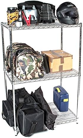Omega 24" Deep x 66" Wide x 86" High 3 Tier Chrome Starter Shelving Unit