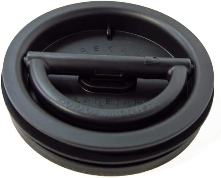 AirScape Planetary Design Stainless Steel Coffee Canister | Food Storage Container | US Patented Inner Plunger Lid REMOVES Excess Oxygen | Don't Buy airtight, Buy AIR-Less | (Medium, Matte Black)