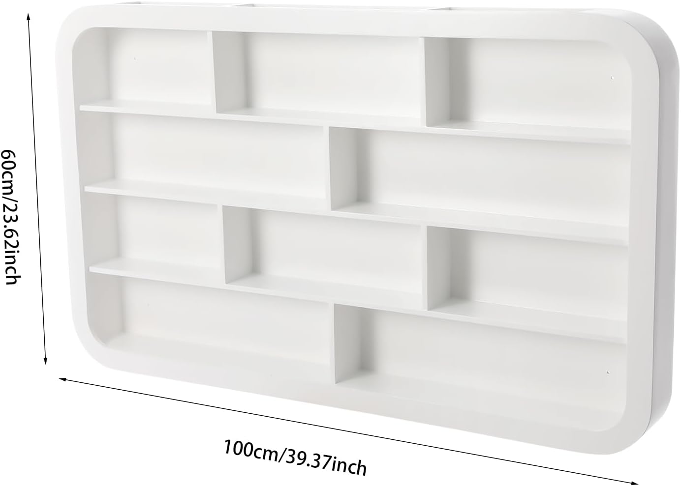 Wall Mounted Nail Polish Racks 4 Tier Hanging Nail Polish Storage Holder Cosmetic Display Stand Nail Polish Shelf Organizer for Home Salon Business Spa