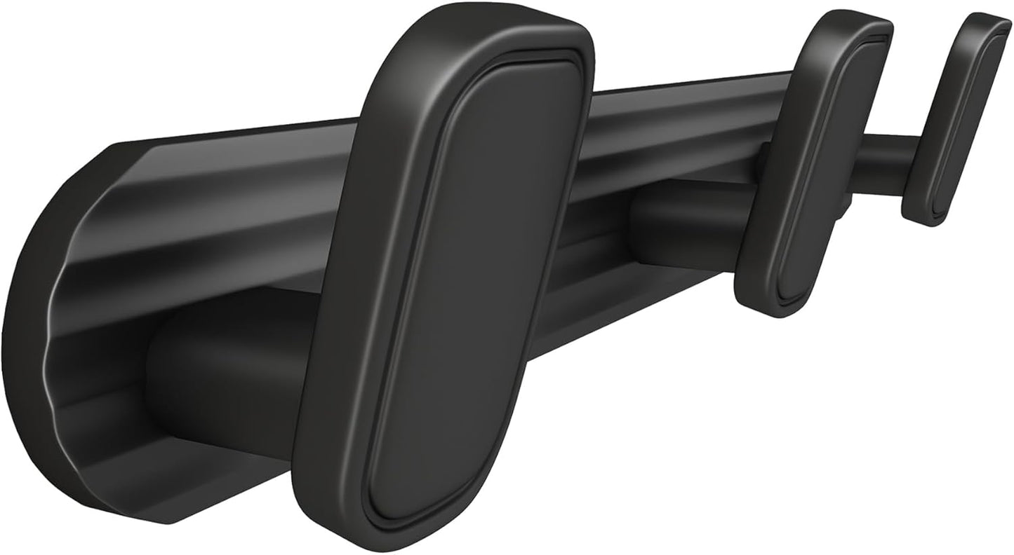 Coat Rack Wall Mount Black, 3 Hooks Rack Metal Coat Hanger Wall for Hanging Hat Purse and Robes, Towel Hook for Bathrooms and Entryway (1 Pack)