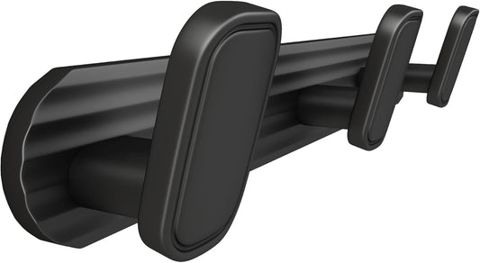 Coat Rack Wall Mount Black, 3 Hooks Rack Metal Coat Hanger Wall for Hanging Hat Purse and Robes, Towel Hook for Bathrooms and Entryway (1 Pack)