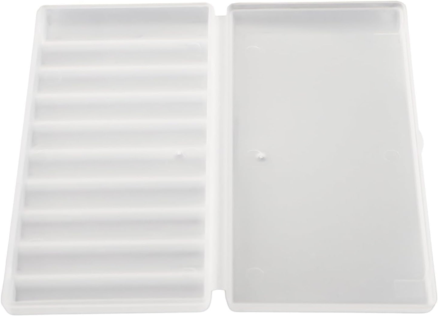 AAA Battery Storage Case Holder Box Battery Plastic Case 10 Slots AA AAA Storage Organizer PP Material Secure Closure Portable Compact Battery Holder Box(AAA-10 Slots)