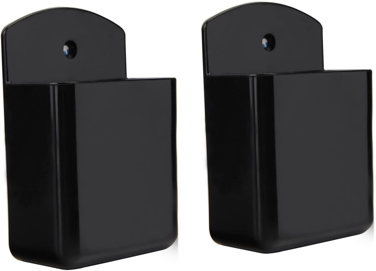 Pack of 2 Self Adhesive TV Air Conditioner Remote Control Holder Wall Mount Storage Box Organizer