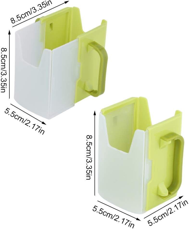 Spill Proof Milk Holder, Adjustable Milk Carton Holder with Handle for Kid Child (Green (Green)