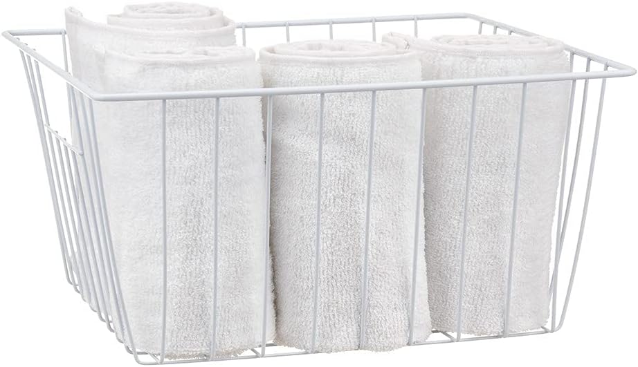 Freezer Storage Organizer Baskets, Household Refrigerator Chest Organization with Built-in Handles for Cabinets, Pantry, Closets, Bedrooms