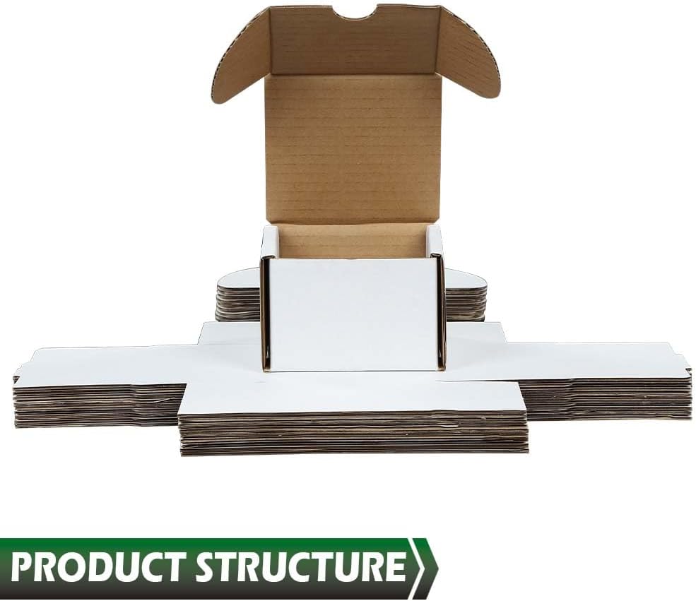GRAND ORANGE 10pcs 200 count Cardboard Trading Card Storage Boxes box Brilliant white Corrugated Paper box