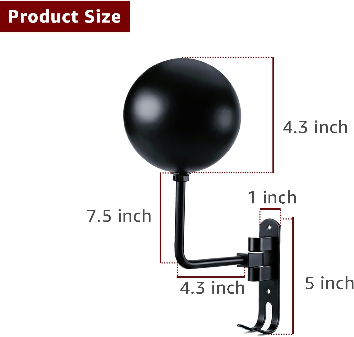 Metal Motorcycle Helmet Holder (2 Pack), 180° Rotating Wall Mounted Helmet Rack with Double Hooks, Helmet Hanger Easy Storage for Helmet, Bike Coats, Caps, Sportswear, Hats & Motorcycle Gear