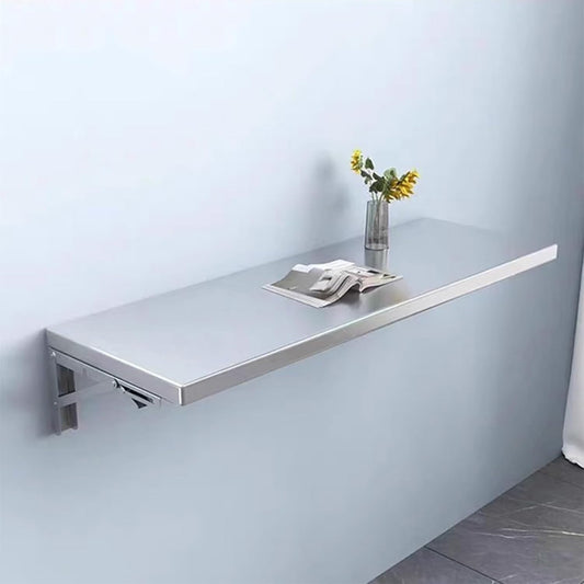 304 stainless steel folding table, wall-mounted folding table, kitchen storage shelf, made of food-grade stainless steel material, suitable for living room, balcony, bathroom, or laundry room.(60*40cm