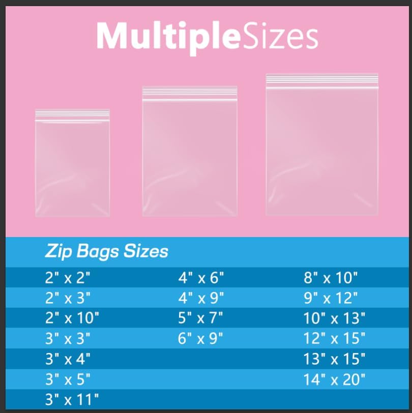 iMailer - 100 Pcs- 11" x 14" Reclosable Plastic Zip Poly Bags- Clear Zip Bag for Prints, Photos, Documents, Clothing, T-Shirt