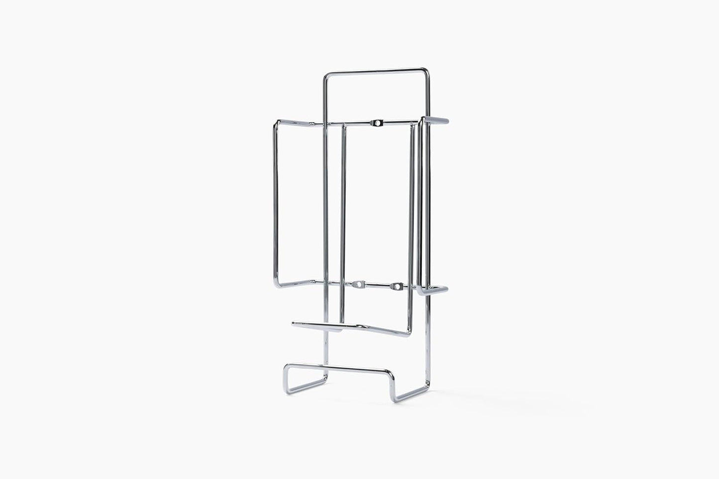 JERDON Ironing Board Holder and Iron Caddy - Stainless Steel Iron Holder with Hook - J525C