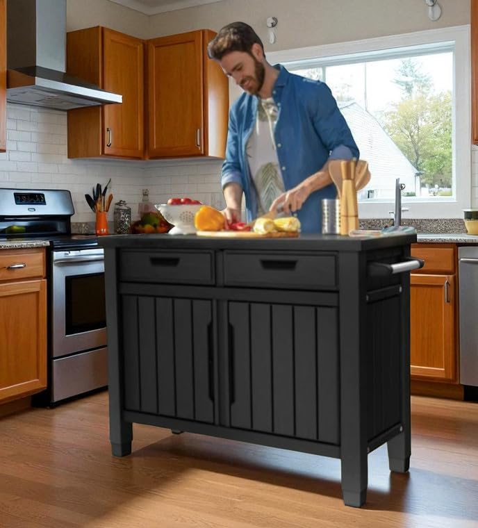 Outdoor Storage Cabinet with Drawers, Entertainment Buffet Table, Graphite Gray, 49.4" W x 35.4" H x 25.3" D